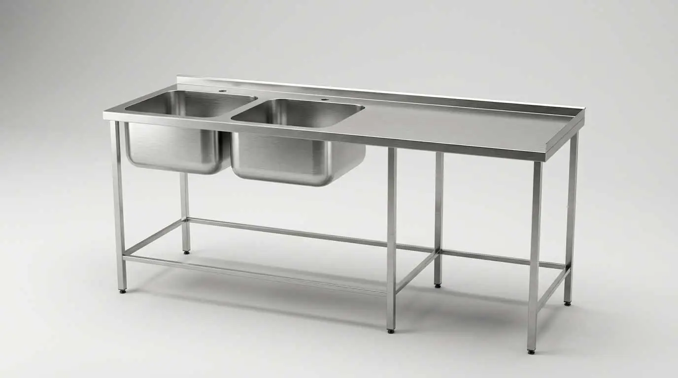 Professional stainless steel sinks 1 2 3 compartment