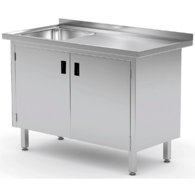 Masa dulap cu cuva ambutisata si doua usi batante 1200x700x850