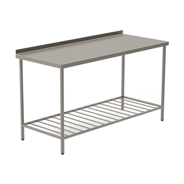 Stainless steel table with lattice bottom shelf 900*600*850